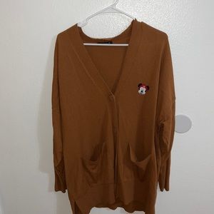 Brown cardigan brand new for sale size 2XL!!